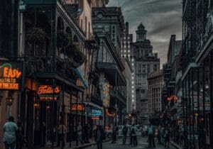 The French Quarter, in Spooky New Orleans, LA