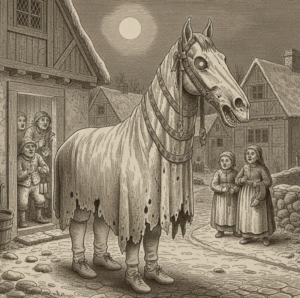 Mari Lwyd. Dark Christmas, European Christmas Traditions