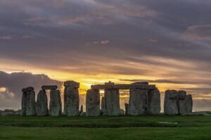 Stone Henge for a mystical adventure in travel, built by an unknown ancient civilization