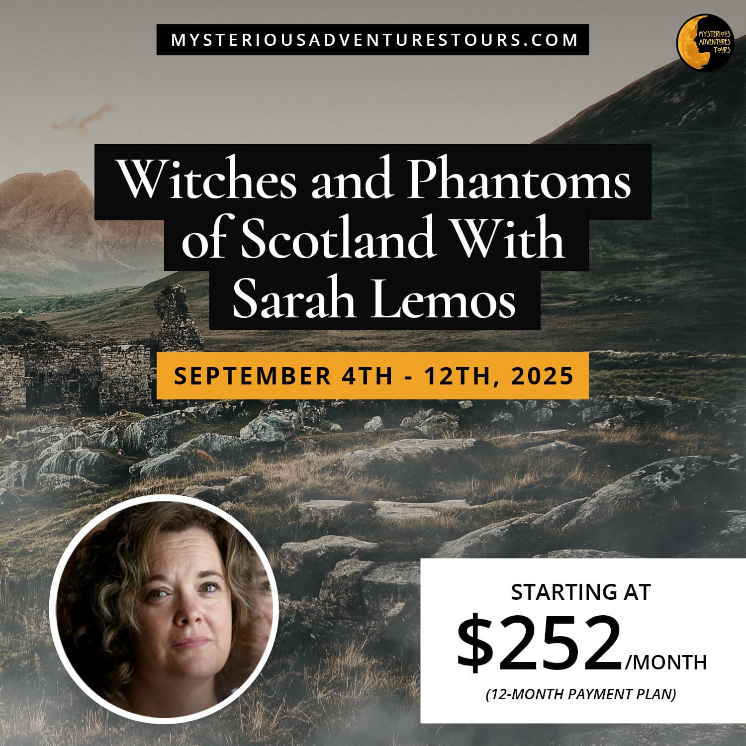 Witches & Phantoms of Scotland Tour with Sarah Lemos