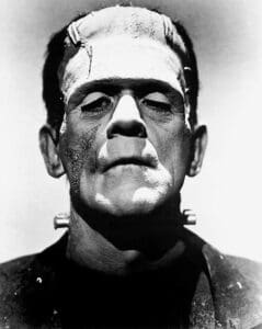 Boris Karloff as the creature in the 1931 film "Frankenstein."