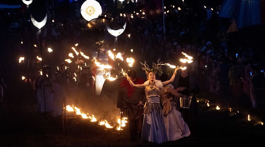 Fire Performer at Ireland's Beltane Festival