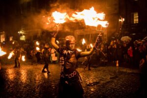 Fire Festival In Scotland, photo by Richard Winpenny, meaningful travel, life changing trips, intentional travel, mystical journeys