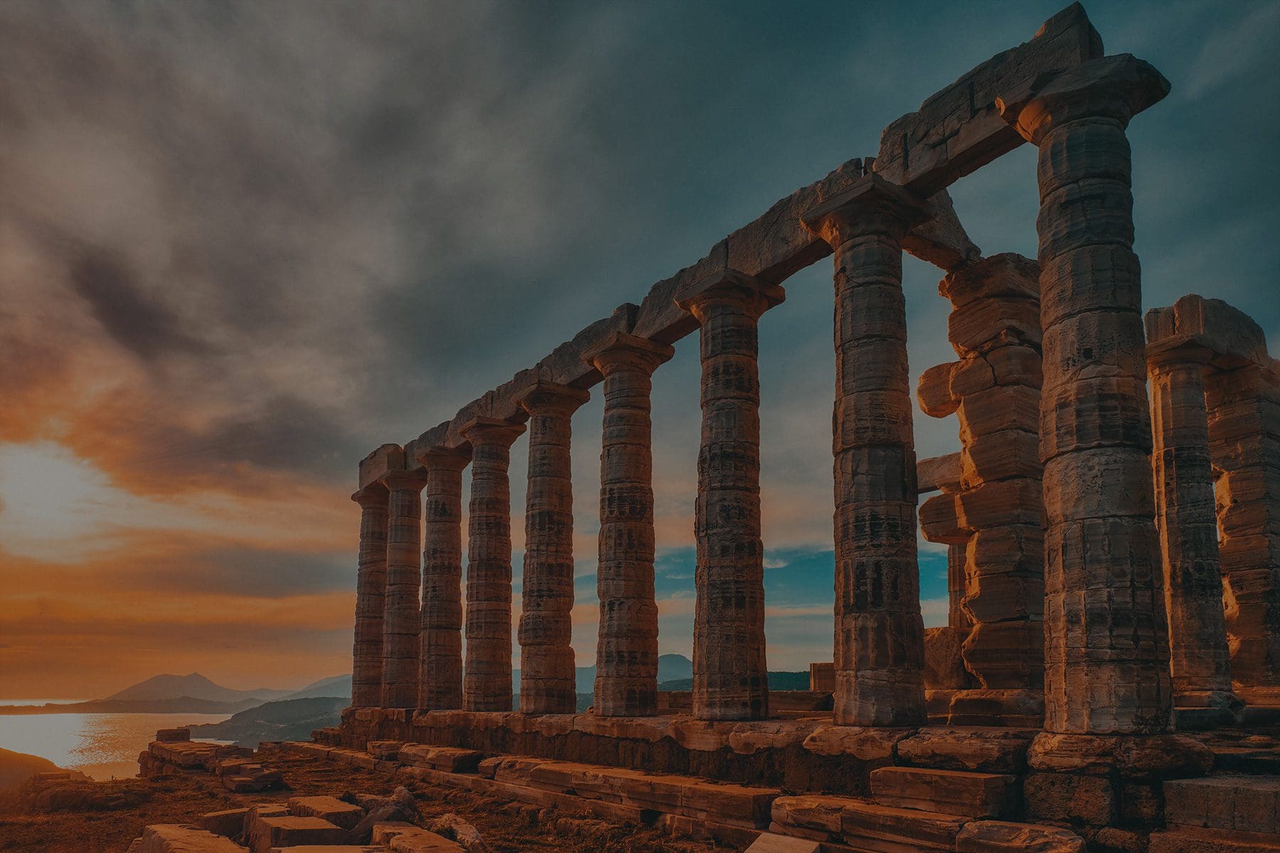 The Temple of Poseidon, Sounion, Greece