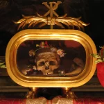 The Bones of St. Valentine in their resting place, Rome, Italy