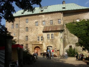 houska castle, a haunted place for a spooky trip