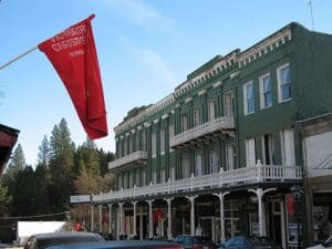 The National Exchange Hotel in Nevada City, california