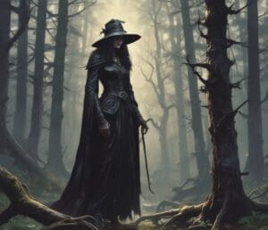 The Witch of the Black Forest, a mythical creature from German fairy tales and legends