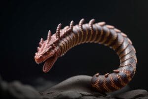 Mysterious Lindworm from Myths and Legends,