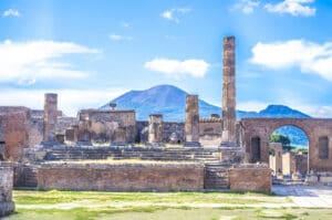 The abandoned city of Pompeii, Italy. Dark tourism destination for abandoned places