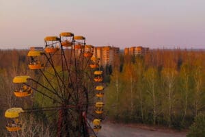 Dark Tourism destination of abandoned places, abandoned city of Pripyat