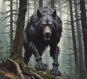 The Werewolf of Morbach, a mythical creature from German fairy tales and legend