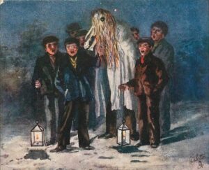 Mari Lwyd, a ghostly horse who roams the villages during Christmastime. supernatural, mysterious adventures