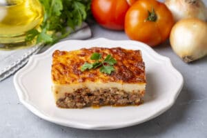 Moussaka - A traditional Greek dish. Mysterious Adventures, Transformational Travel, 