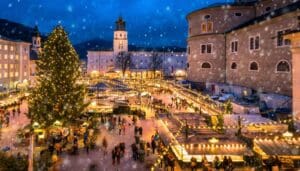 Salzburg Christmas Market, Austria. St. Nicholas, Krampus, Supernatural Tourism