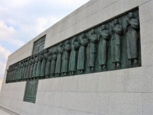 Memorial to the 26 Martyrs at Nishizaka Hill, Japan. legends