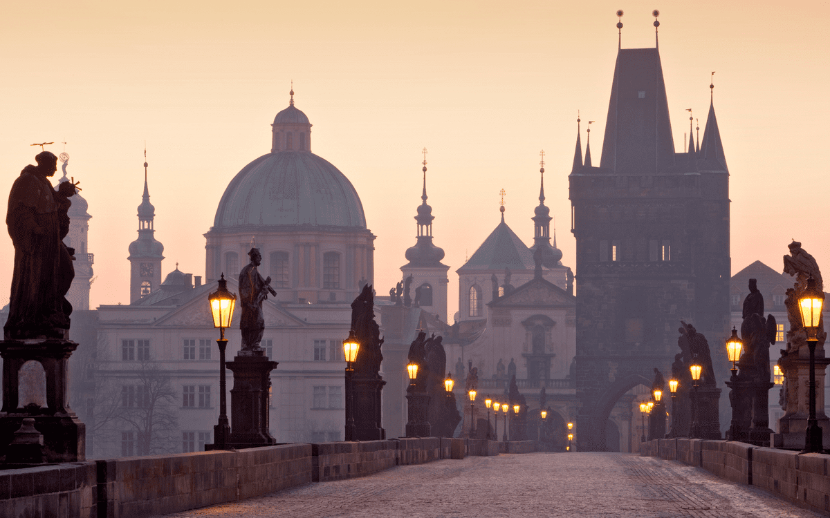 Charles Bridge into Prague. Transformational Travel, Adventure in Travel