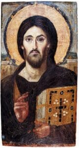 The Christ Pantocrator of St. Catherine's Monastery at Sinai, a 6th-century encaustic icon. Mysterious Adventures, Spiritual Journey