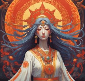 Amaterasu, the Japanese sun goddess. legends, transformational travel