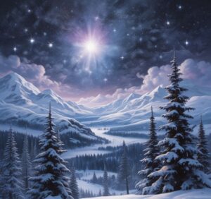 Mystical Winter Star. Transformational Travels, Spiritual Journeys