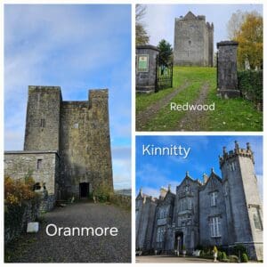 A few of the castles included in the itinerary. Photos from our 2024 Ireland tour. Mysterious Adventures, Transformational Travel