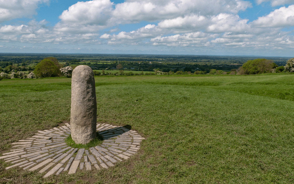 The Speaking Stone at the Hill of Tara.