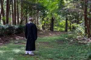 Japanese Monk on pilgrimage, spiritual journey, transformational travel