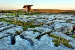 Poulnabrone Dolmen in The Burren, Co. Clare, Ireland. spiritual journey, transformational travel