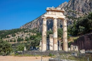 The ruins of Delphi, Greece. Spiritual journey, pilgrimage