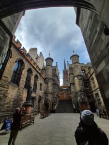 Our group explored inside Edinburgh Castle. Witches and Phantoms of Scotland Tour with Sarah Lemos, spiritual tour