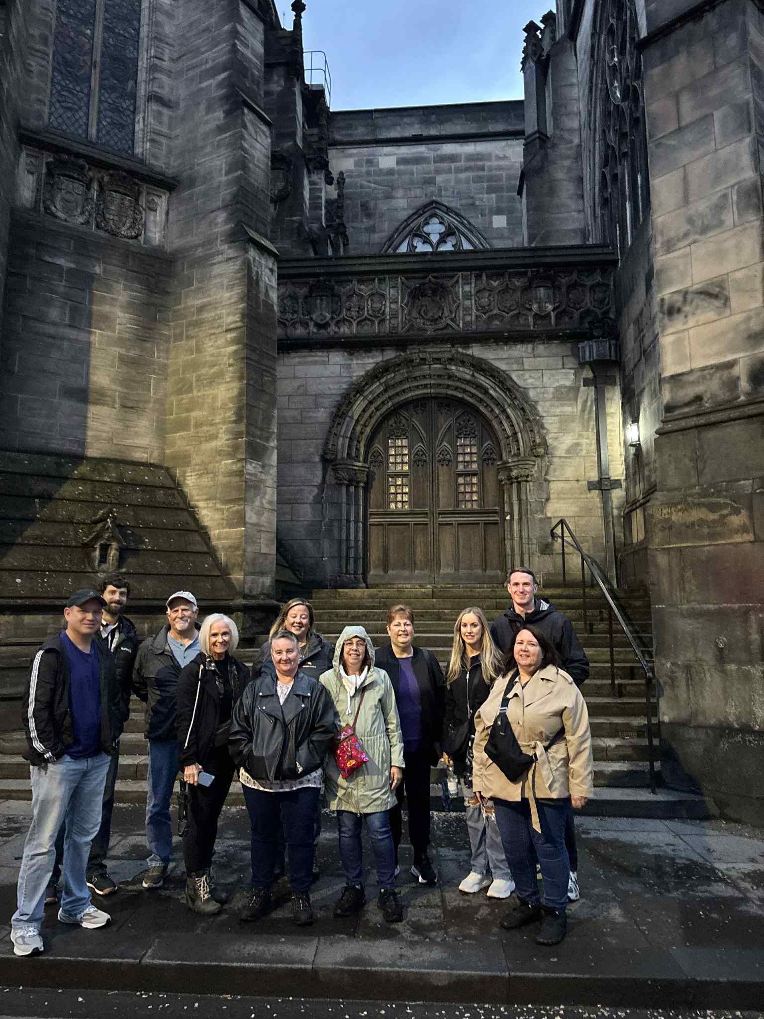 Pre tour group 1 Arrival in Edinburgh. Witches and Phantoms of Scotland Tour with Sarah Lemos, Spiritual Tour