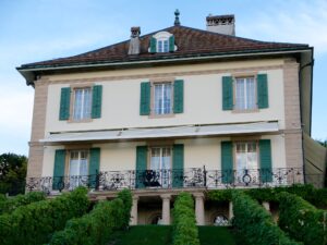 Villa Diodati, the birthplace of Mary Shelley's "Frankenstein." Frankenstein, castles