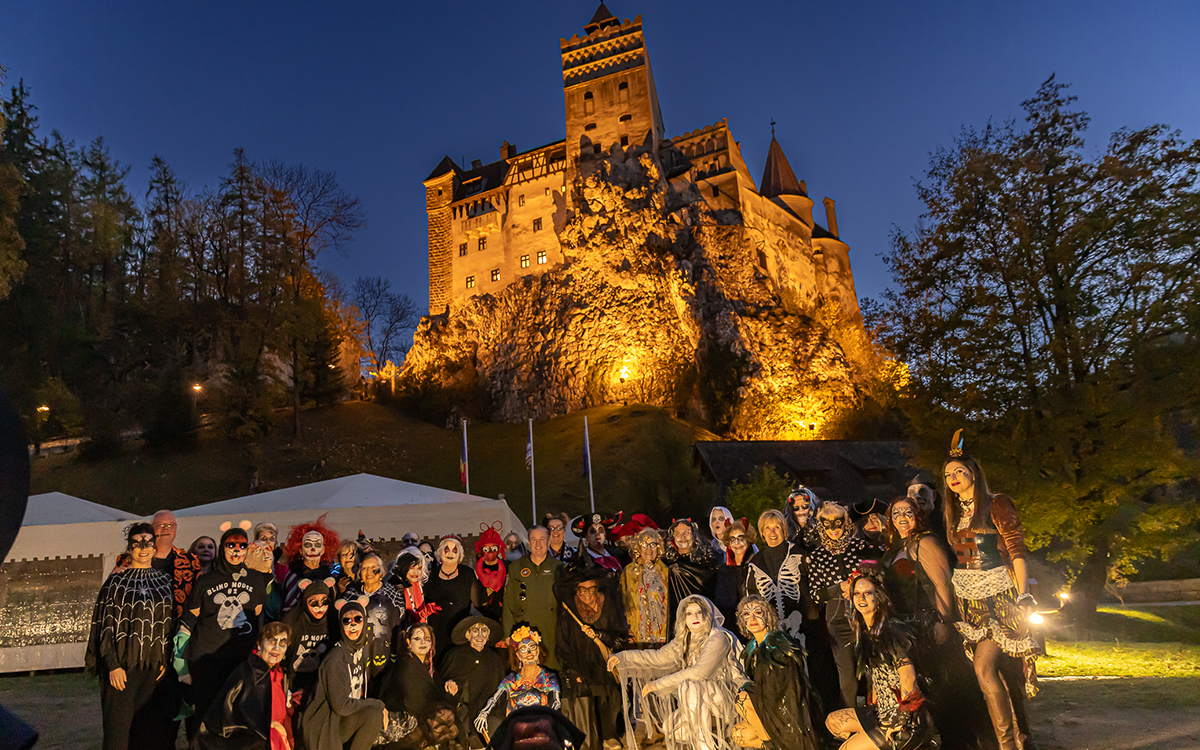 Our travelers experienced a Halloween Ball inside the real Dracula's castle, Castle Bran. life-changing journeys, spiritual travel