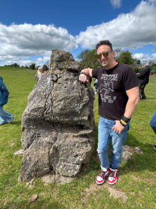Dustin Pari pictured at Pat Noone's Fairy Farm on one of Mysterious Adventure Tours' trips to Ireland. Paranormal