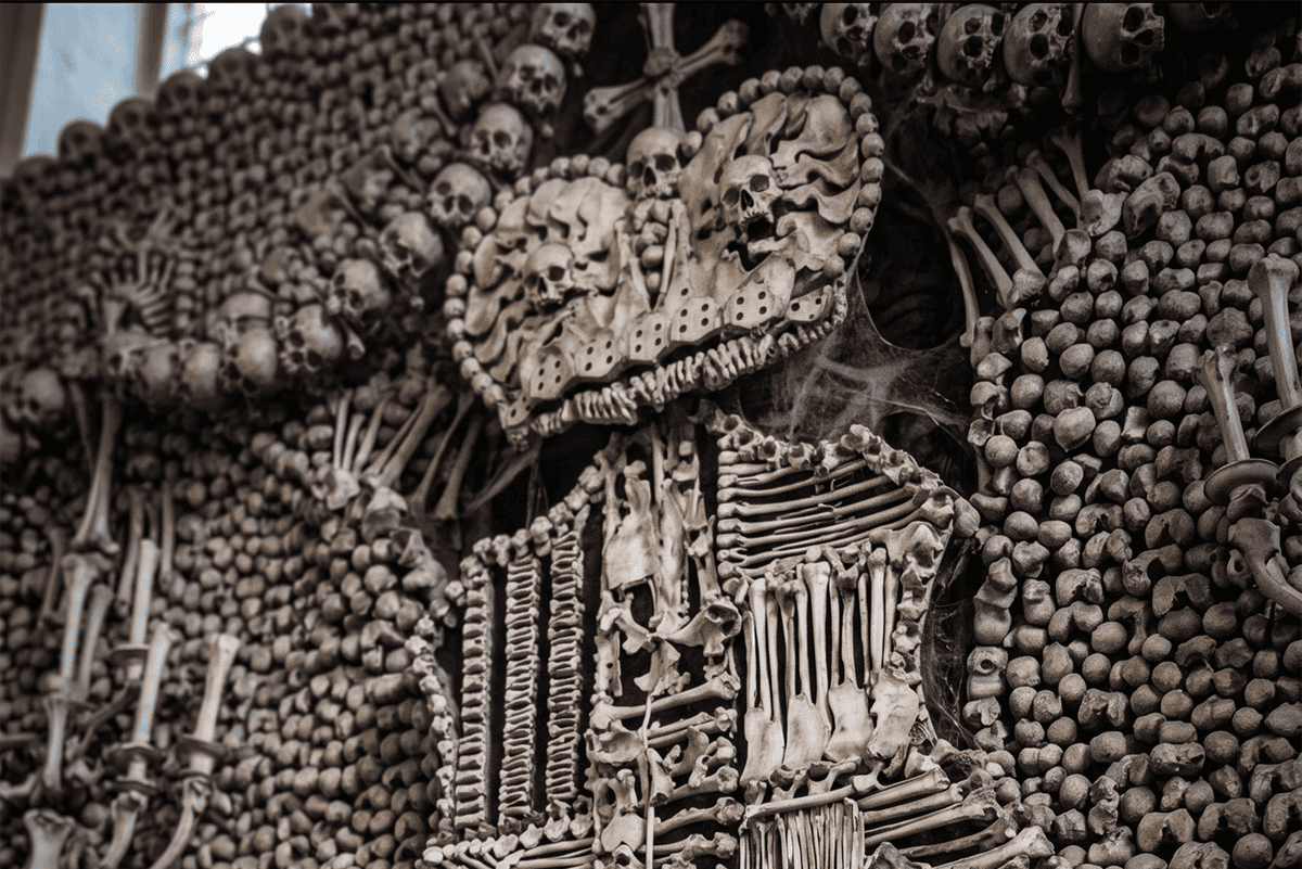 Bone Church Prague Exploring the Dark Story and history of Sedlec Ossuary, Haunted Prague, Bone Church