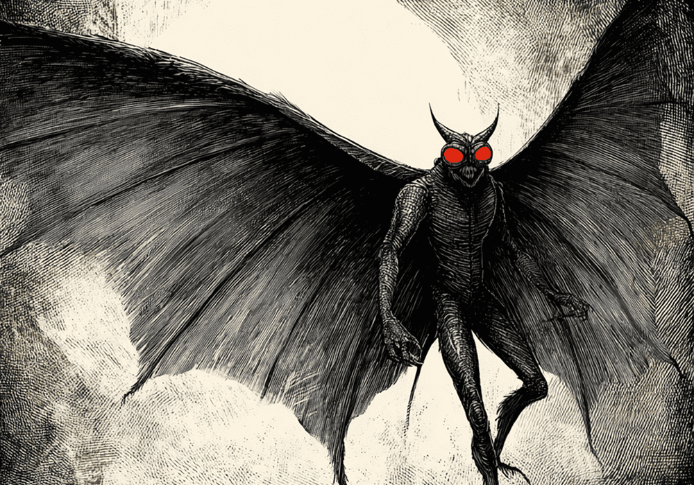 mothman drawing